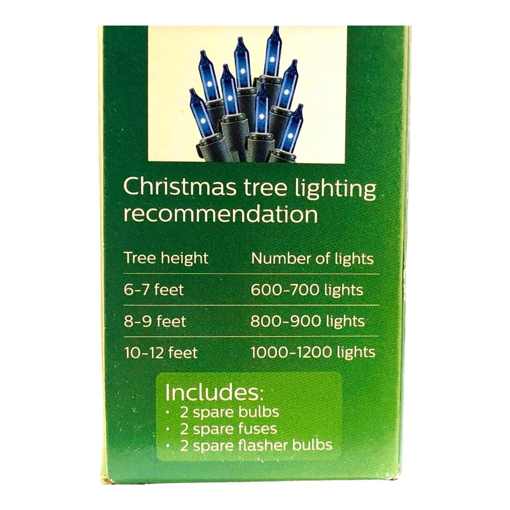 Philips Blue Indoor/Outdoor Mini Christmas Lights NWT
